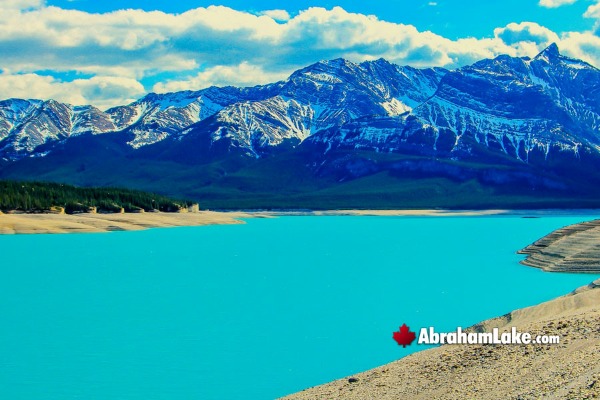 Abraham Lake in January